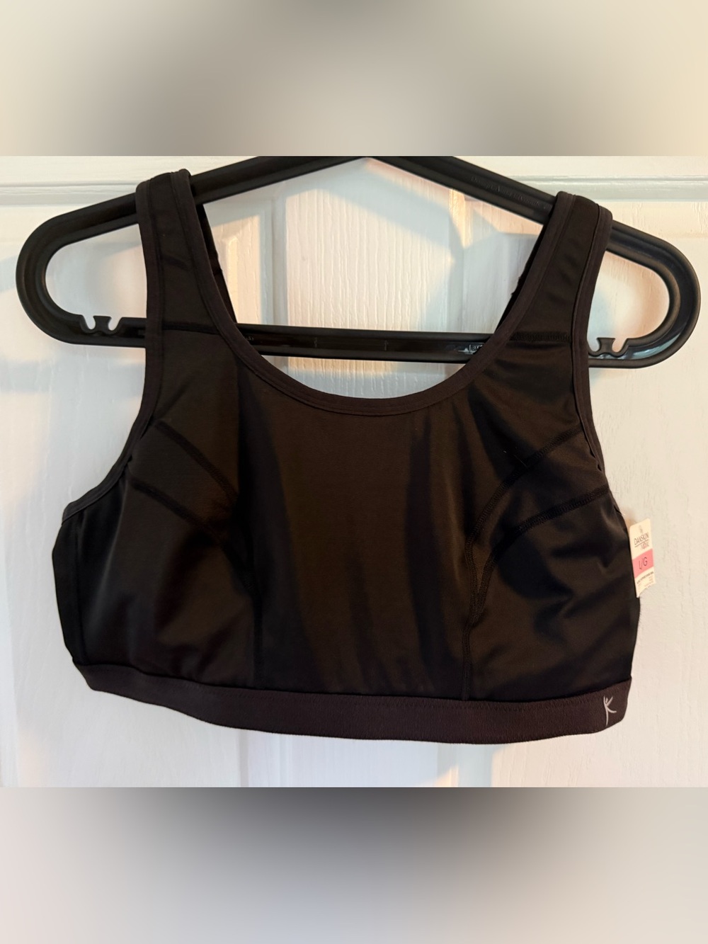 Danskin Black Scoop Neck Sports Bra